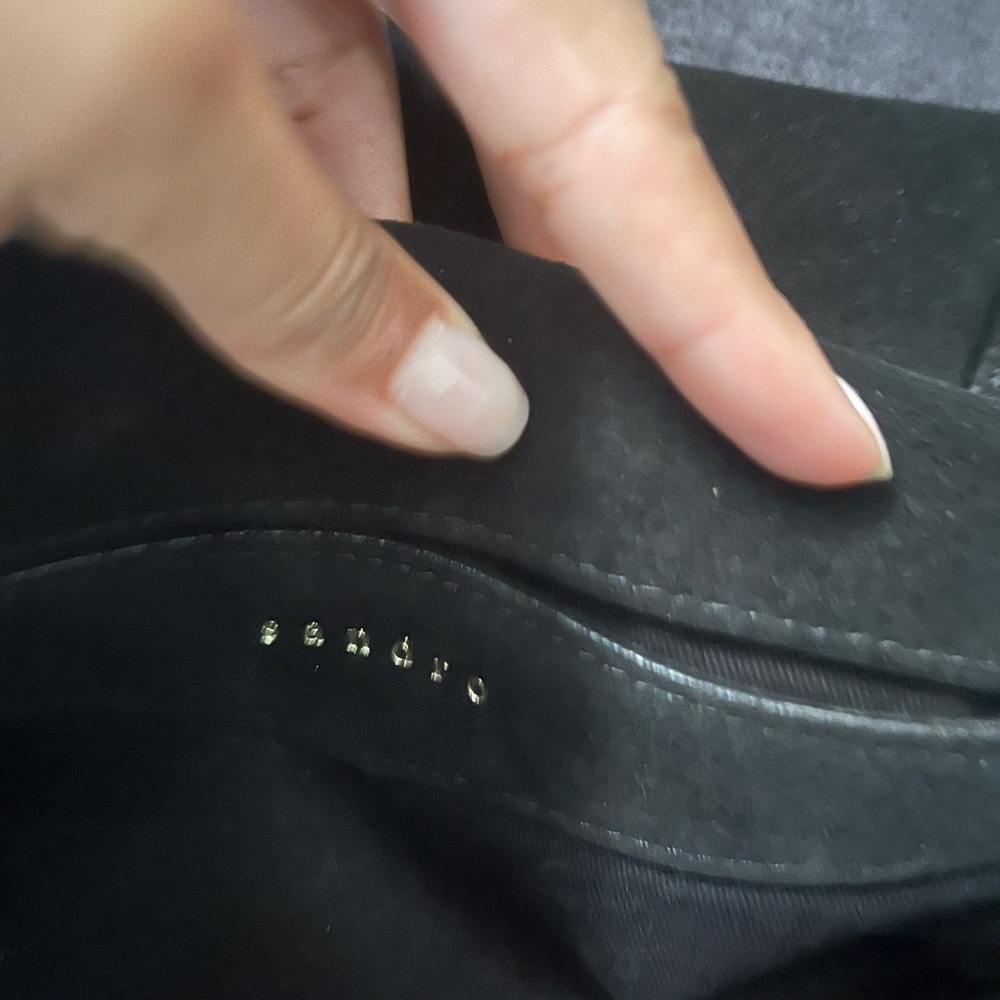 Sandro Yza Black Pebble Leather bag - Picture 6 of 11